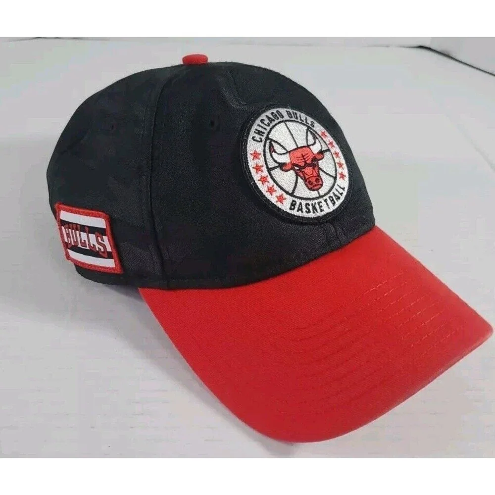 Chicago Bulls Baseball  Hat  9Twenty‎ Retro Black Red w/Circle Logo New Era ONZ